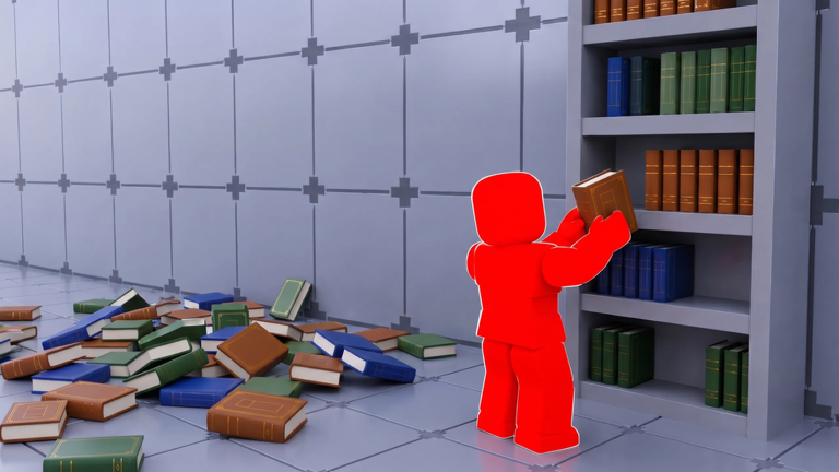 Clean The Library official Roblox cover art